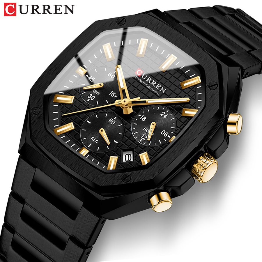 Patek Philippe Watch Nautilus - CURREN Casual Versatility Men's Square Stainless