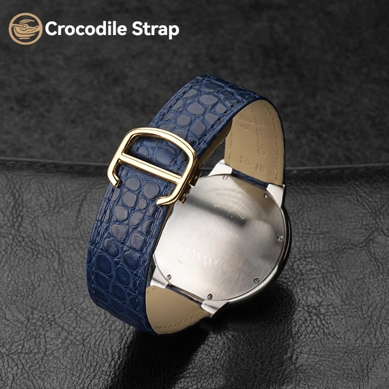Crocodile leather watch strap  - огляд і ціна Cartier Watch Ballon Bleu