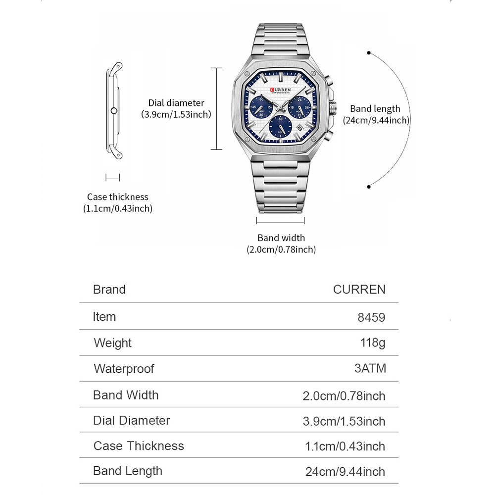 CURREN Casual Versatility Men' - огляд і ціна Patek Philippe Watch Nautilus
