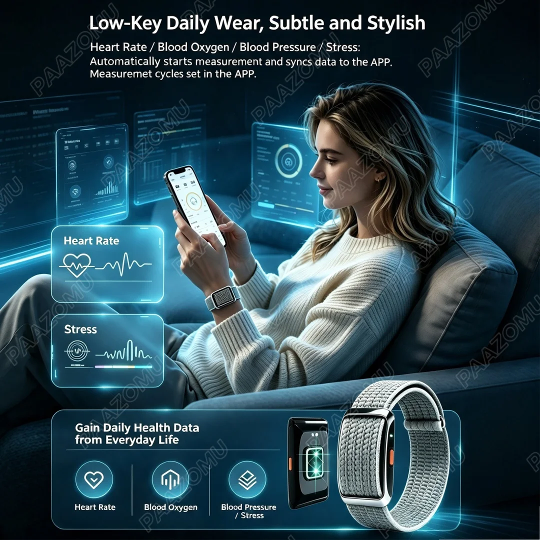 2026 New Screenless Health Fit - огляд і ціна Canvas Strap Watch