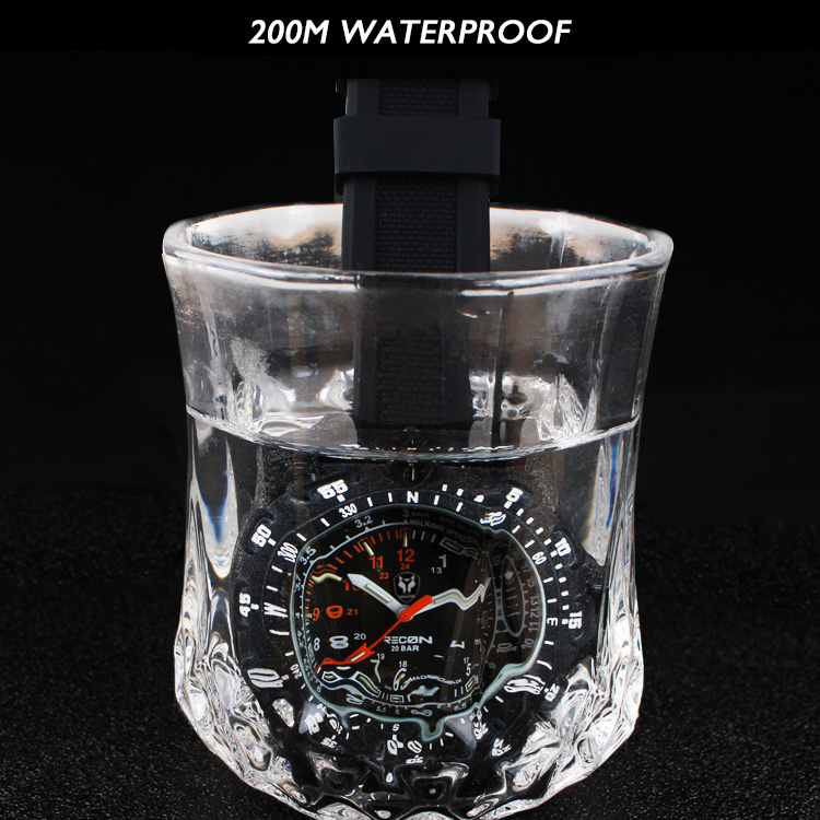 Hnlgnox Mens Pilot Watches Spo - огляд і ціна Rubber Strap Diver