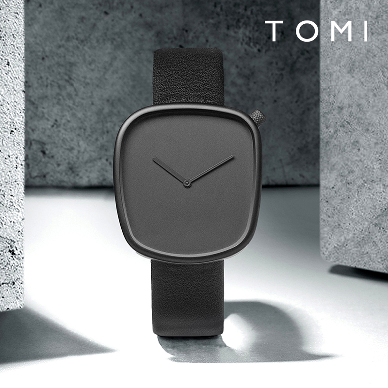 TOMI Watch Minimalist Men's Sq - огляд і ціна Canvas Strap Watch