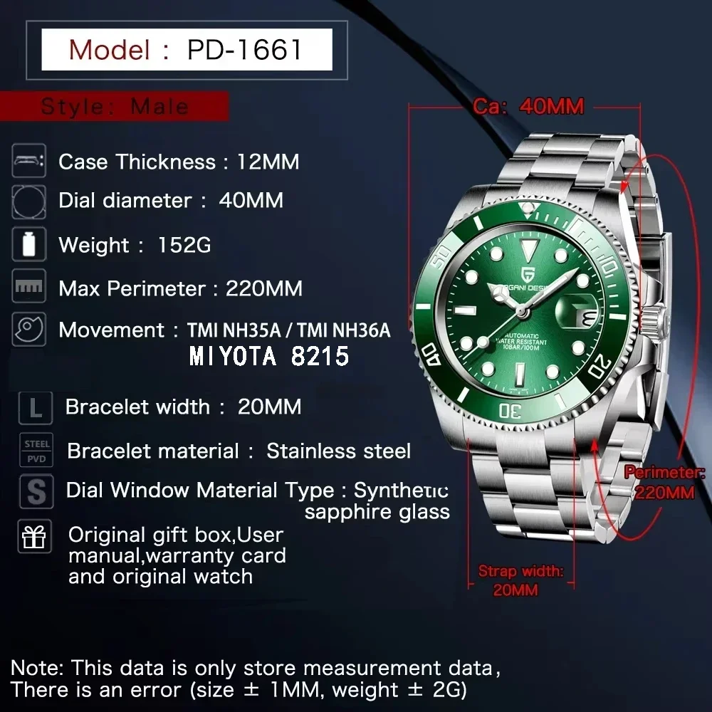 PAGANI DESIGN 2026 New Luxury  - огляд і ціна Rolex Watch Submariner